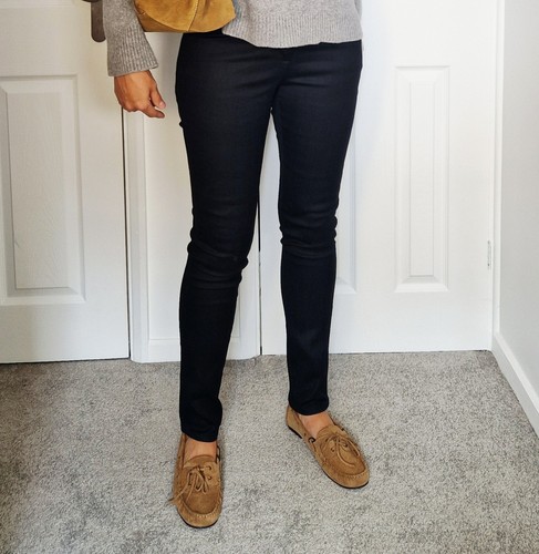 Dark navy stretch denim jeans - denim,